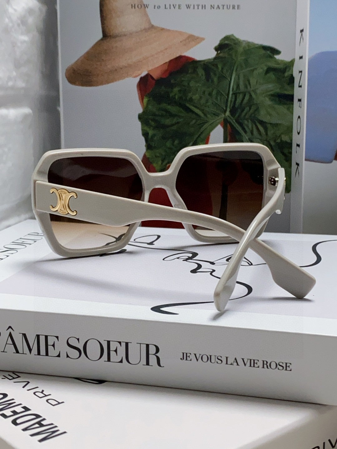 Celine Square Red Lens Sunglasses for Men & Women - 486936 - detail image 2