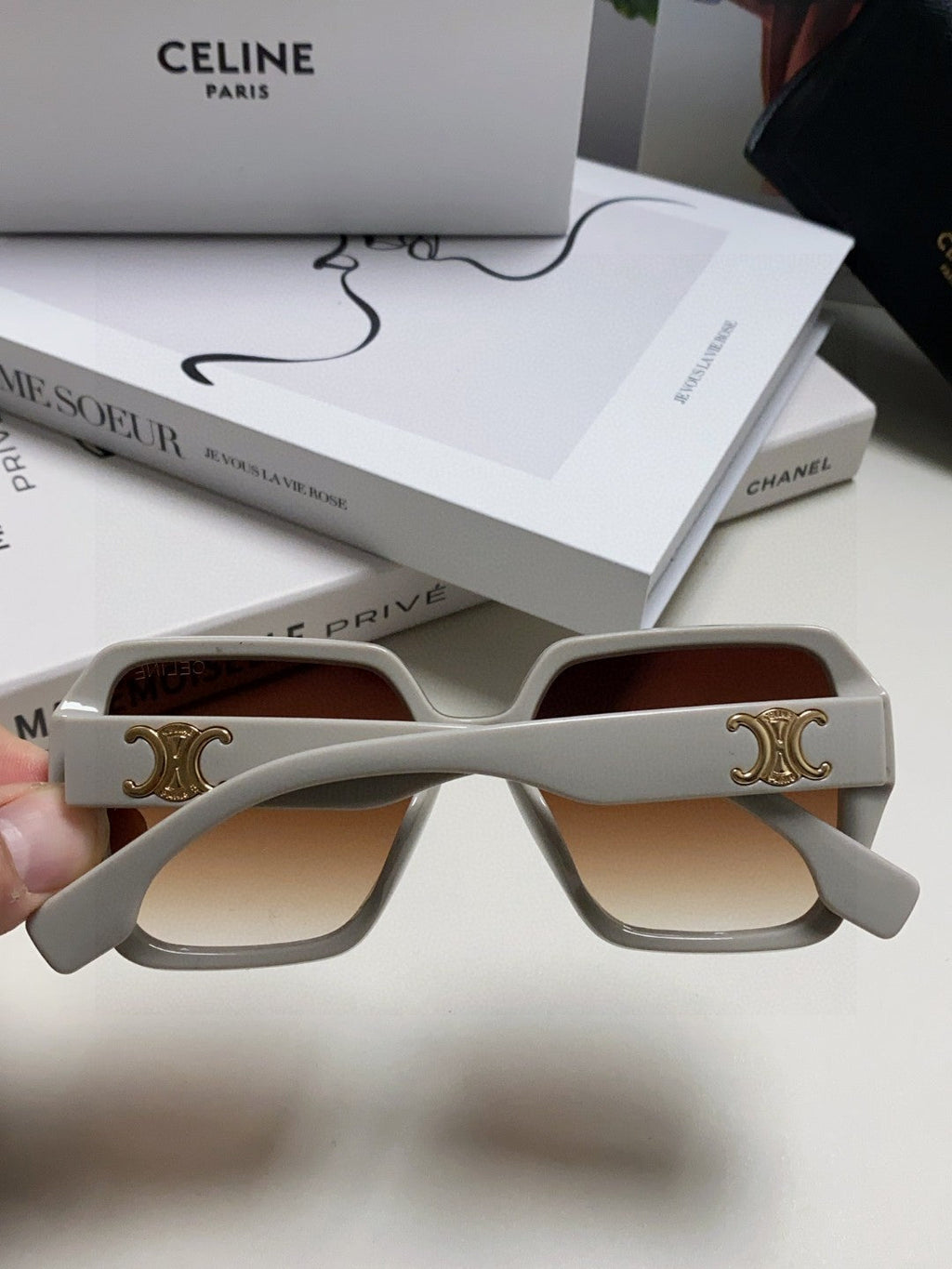 Celine Square Red Lens Sunglasses for Men & Women - 415650 - detail image 4