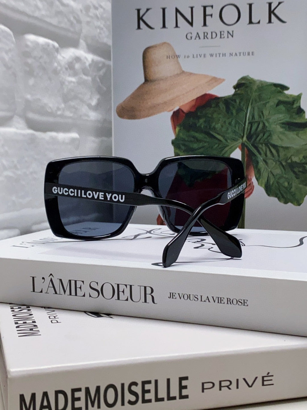 Gucci Oversized Blue Lens Sunglasses for Women - detail image 2