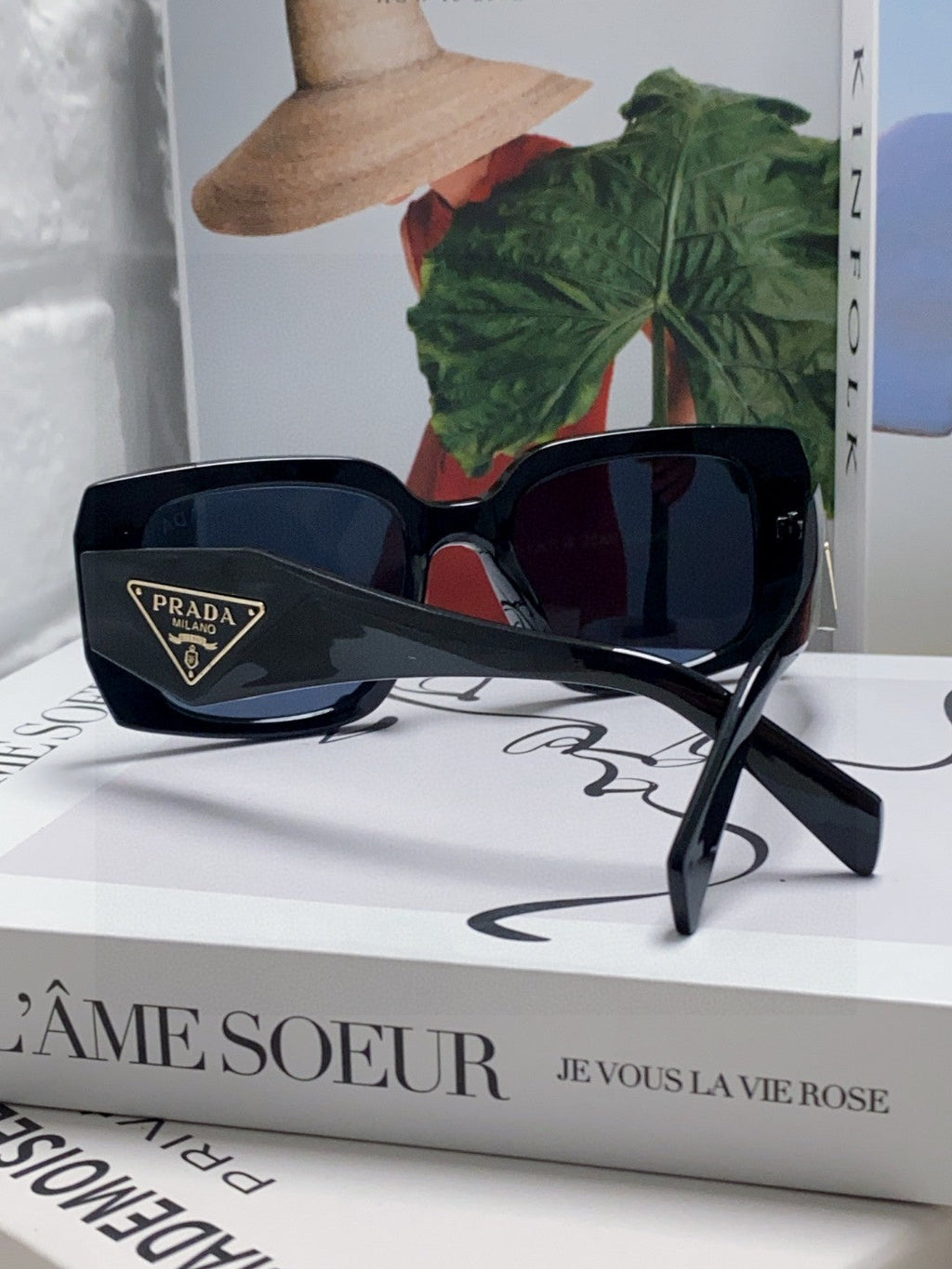 Prada Square Blue Lens Sunglasses for Women - 382692