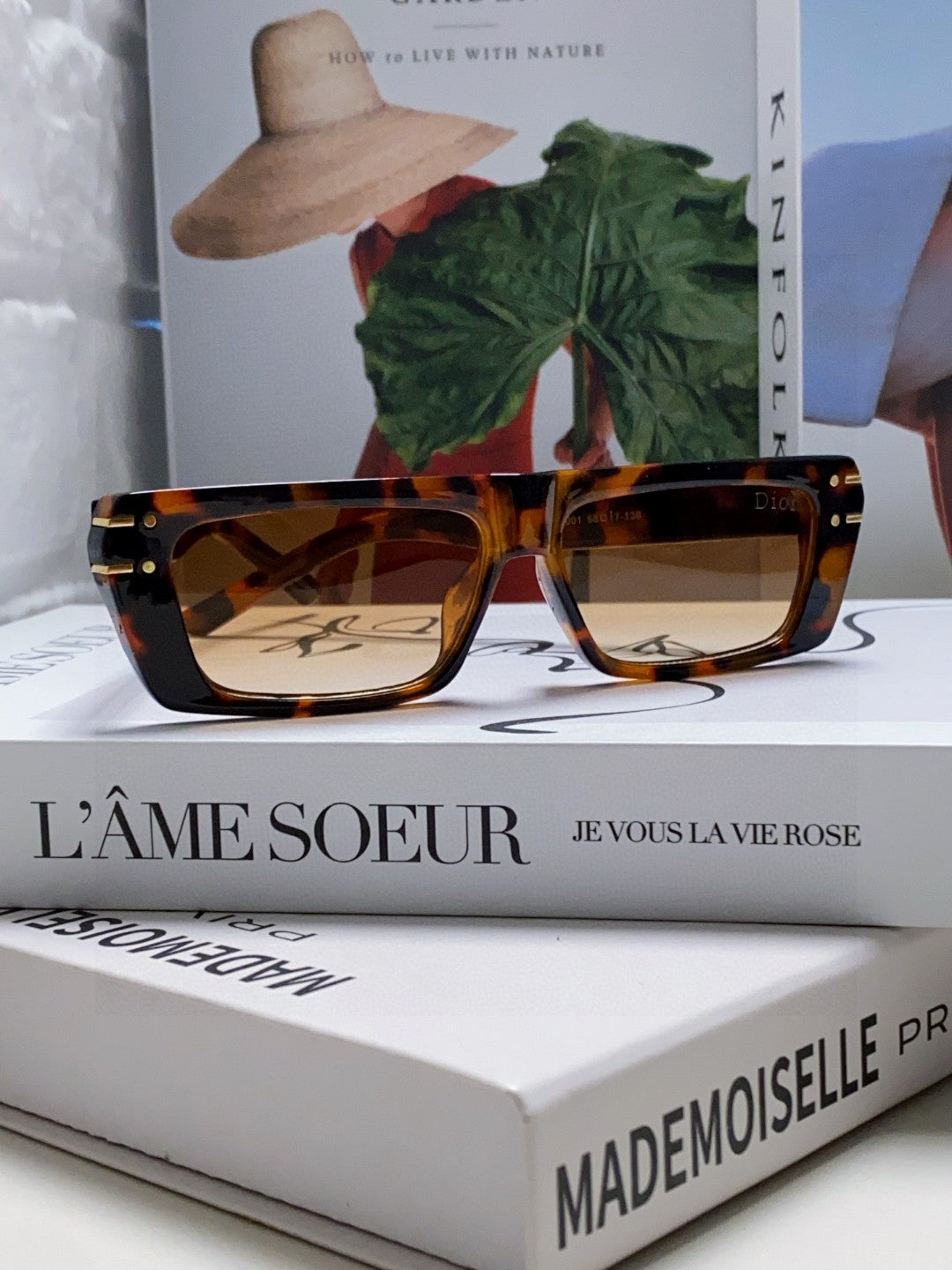 Dior Square Brown Lens Sunglasses for Men & Women - 382436