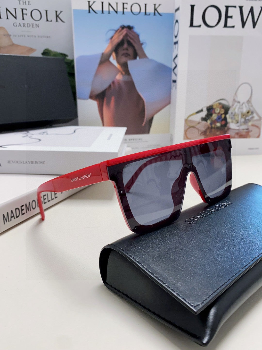 Saint Laurent Acetate Oversized Blue Lens Sunglasses for Men & Women - detail image 6