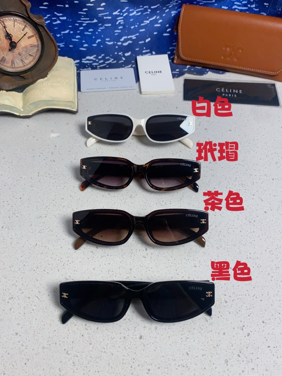 Celine Cat-Eye Red Lens Sunglasses for Men & Women - 432028 - detail image 12