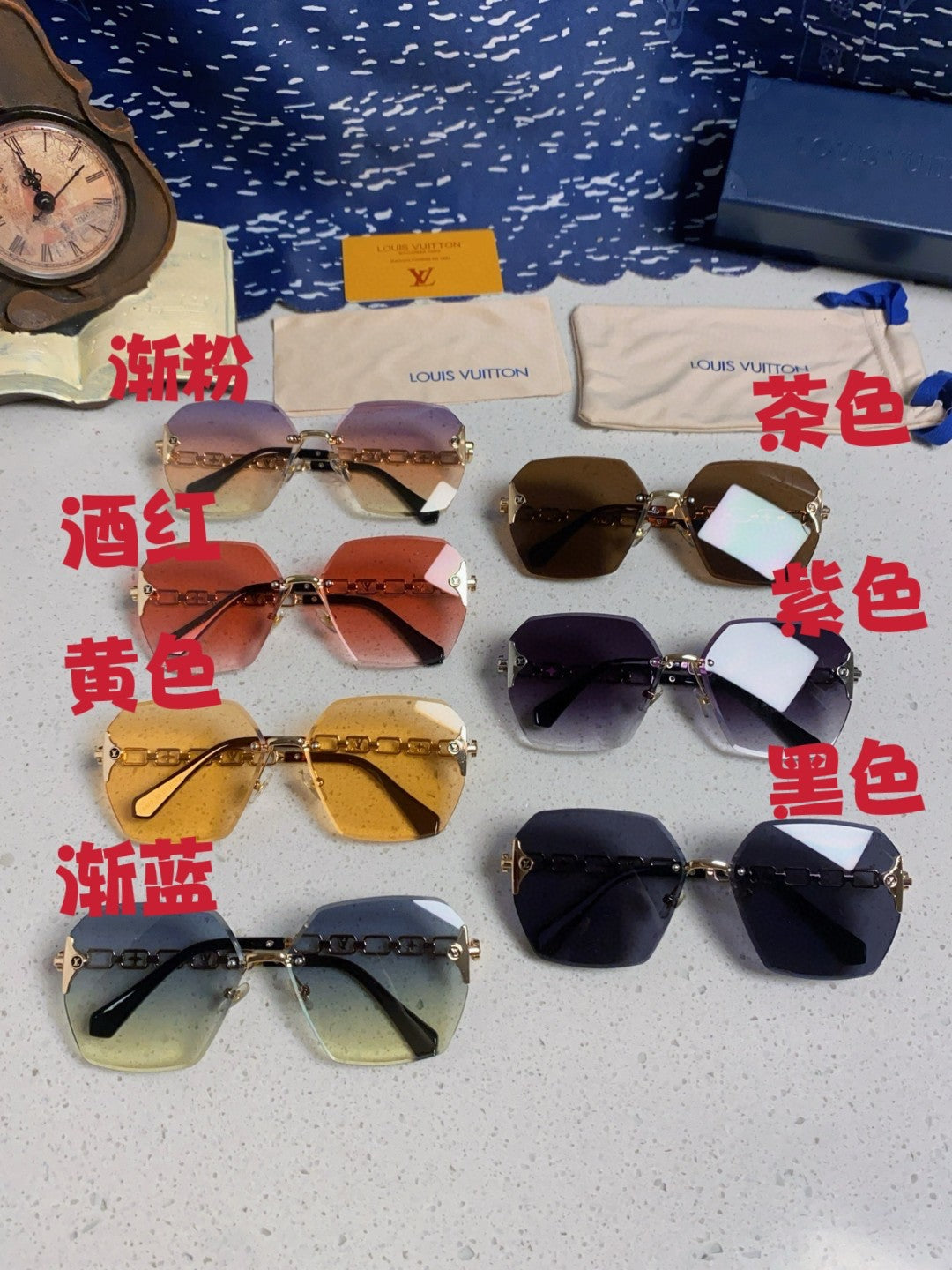 Louis Vuitton Oversized Silver Lens Sunglasses for Men & Women - 493150 - detail image 11