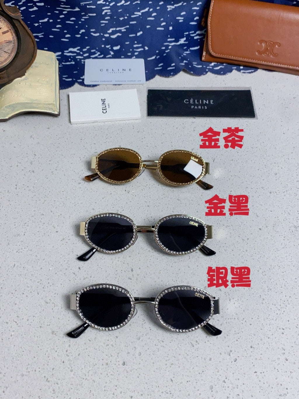 Celine Round Brown Lens Sunglasses for Men & Women - 431993 - detail image 12