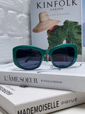 Saint Laurent Round Blue Lens Sunglasses for Women