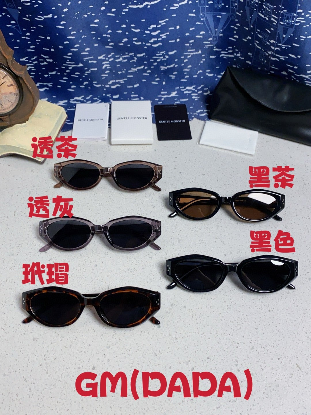 Gentle Monster DADA Cat-Eye Black Lens Sunglasses for Men & Women - 998477 - detail image 12