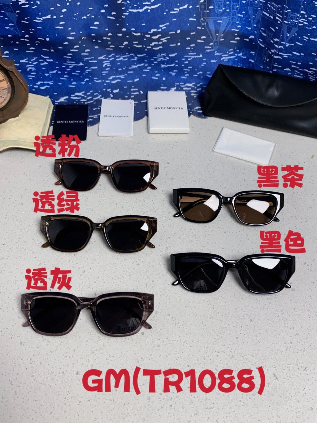 Gentle Monster TR1088 Square Silver Lens Sunglasses for Women - detail image 12