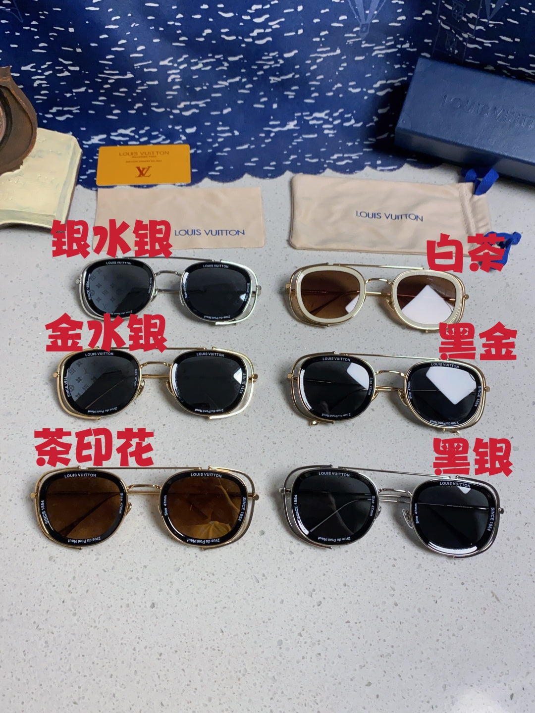 Louis Vuitton Round Silver Lens Sunglasses for Men & Women - detail image 12