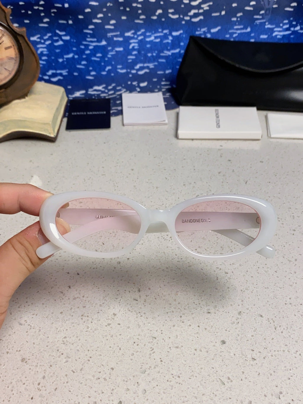 Gentle Monster BANDON Round Silver Lens Sunglasses for Men & Women - 416463 - detail image 4