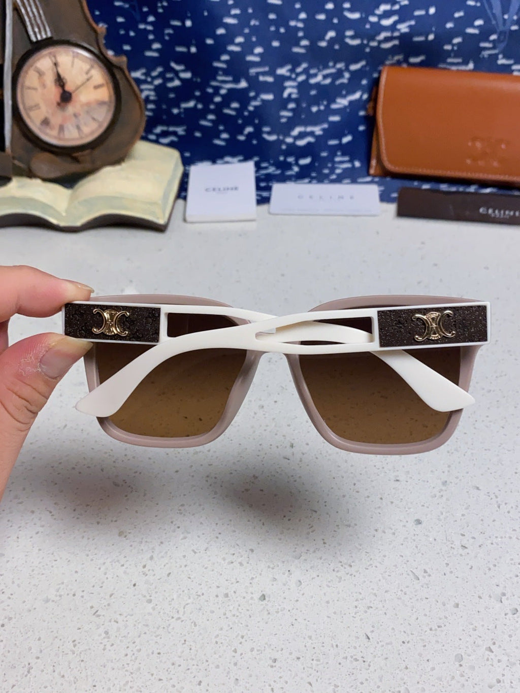 Celine Square Brown Lens Sunglasses for Women - 415624 - detail image 5