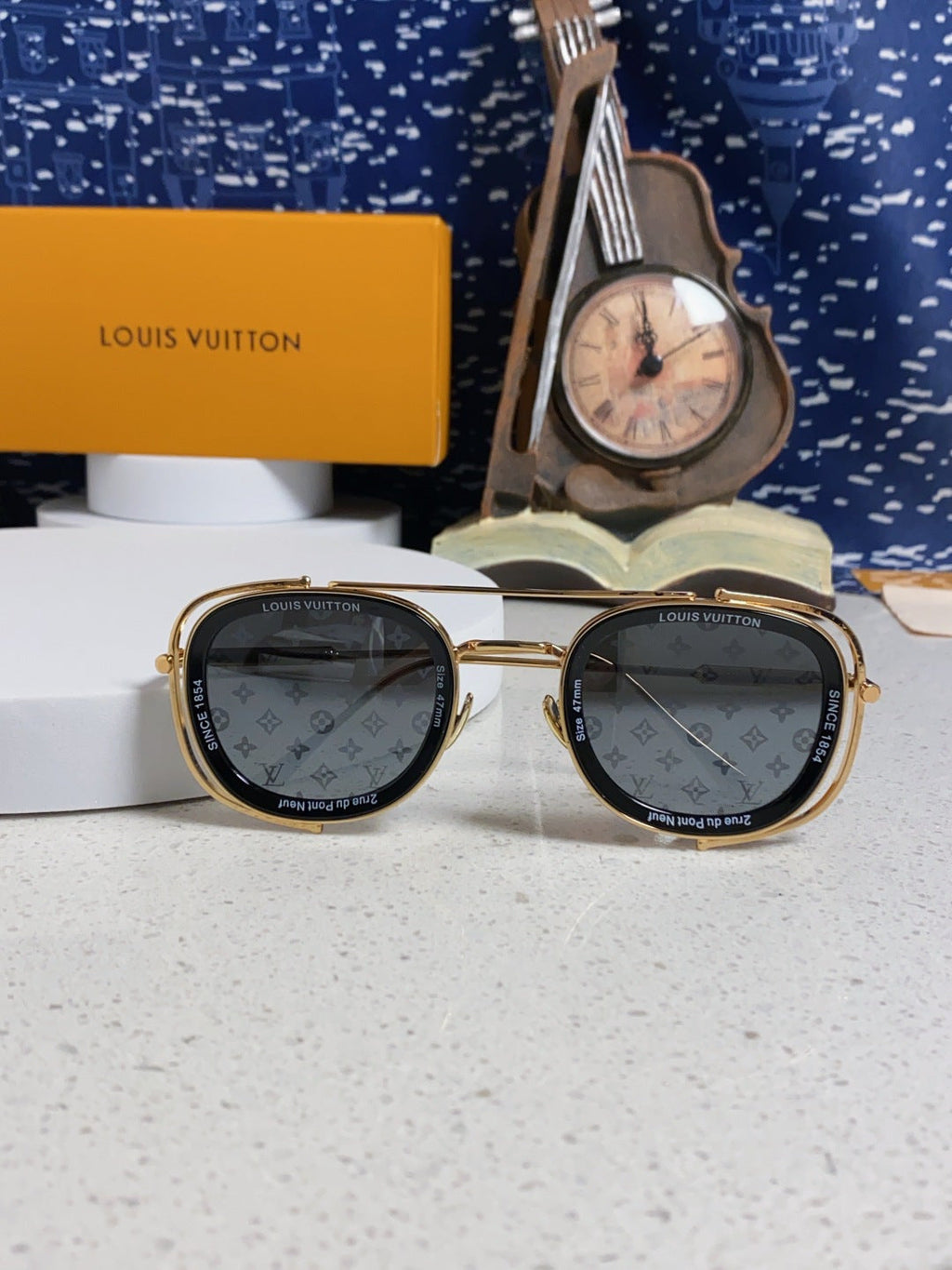 Louis Vuitton Round Silver Lens Sunglasses for Men & Women - detail image 9