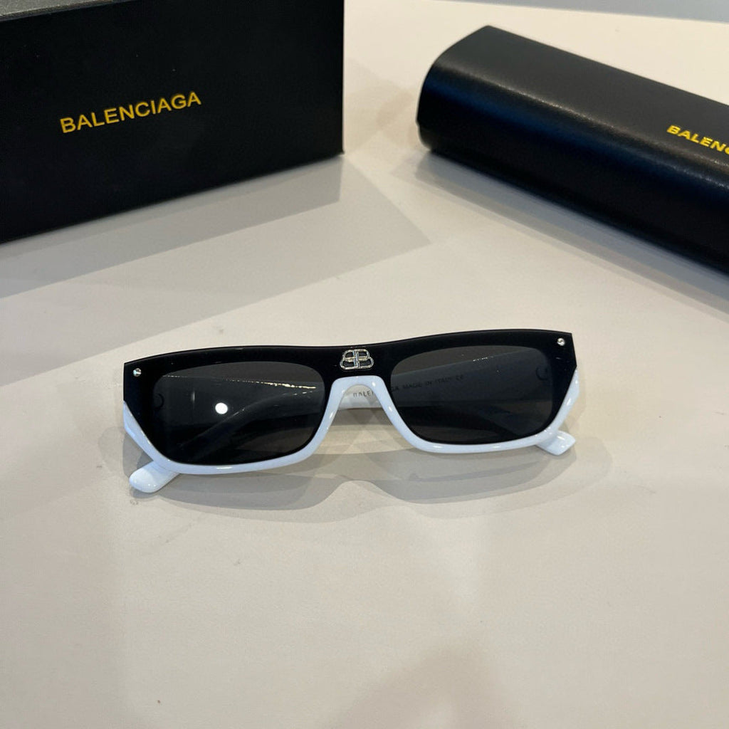 Balenciaga Rectangular Silver Lens Sunglasses for Men & Women - 487544 - detail image 6