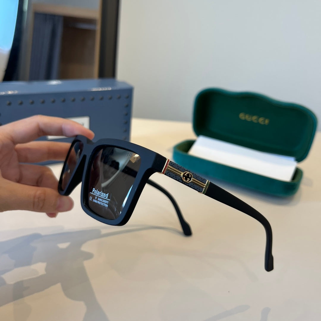 Gucci Metal Aviator Black Lens Sunglasses for Men & Women - 866932 - detail image 4