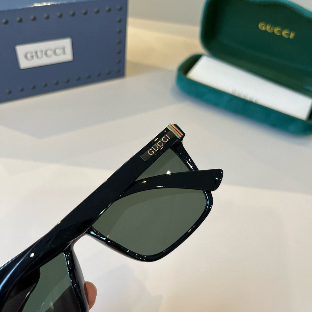 Gucci Metal Aviator Black Lens Sunglasses for Men & Women - 866940 - detail image 6