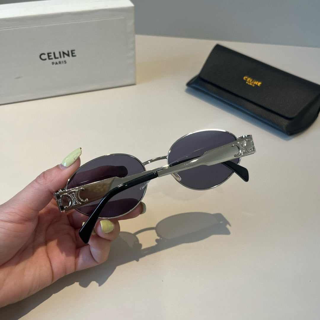 Celine Cat-Eye Silver Lens Sunglasses for Men & Women - 358310 - detail image 6