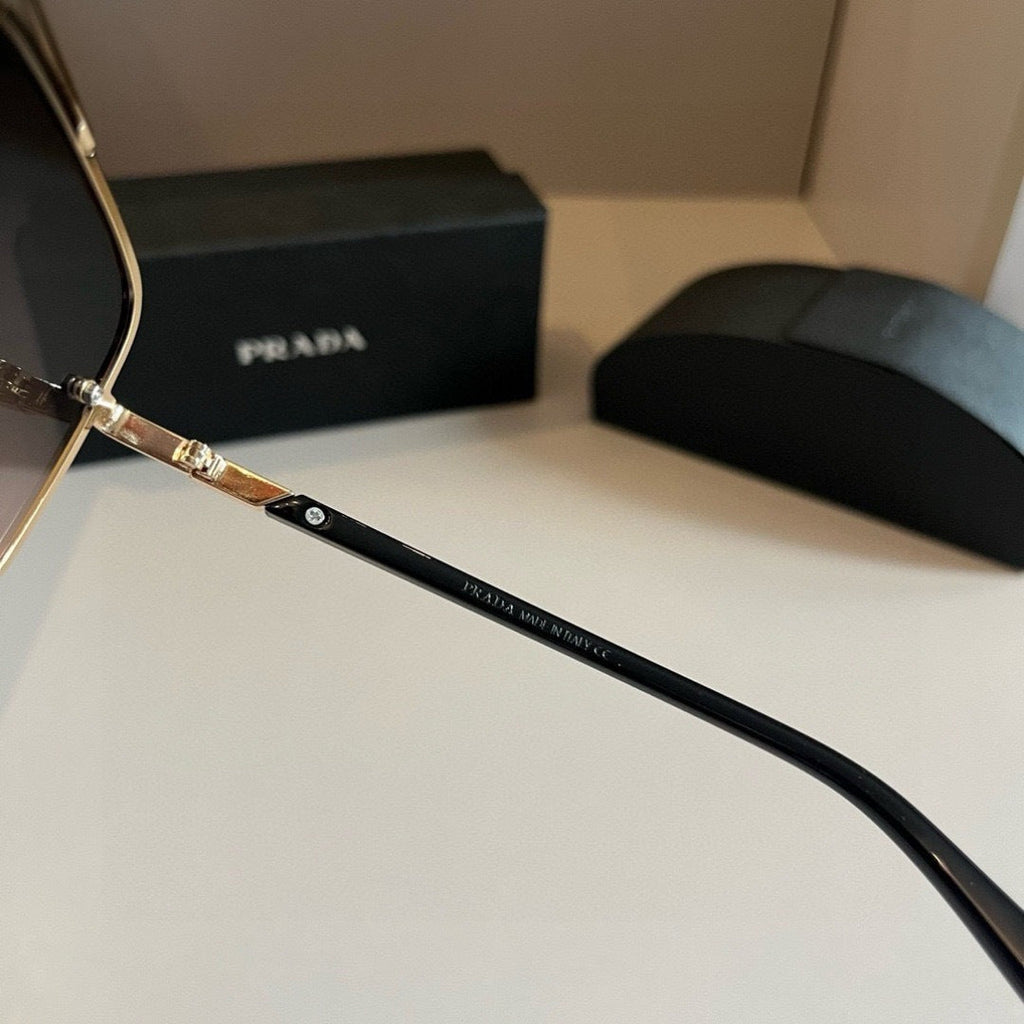 Prada Polarized Fashion Silver Lens Sunglasses for Men - detail image 7