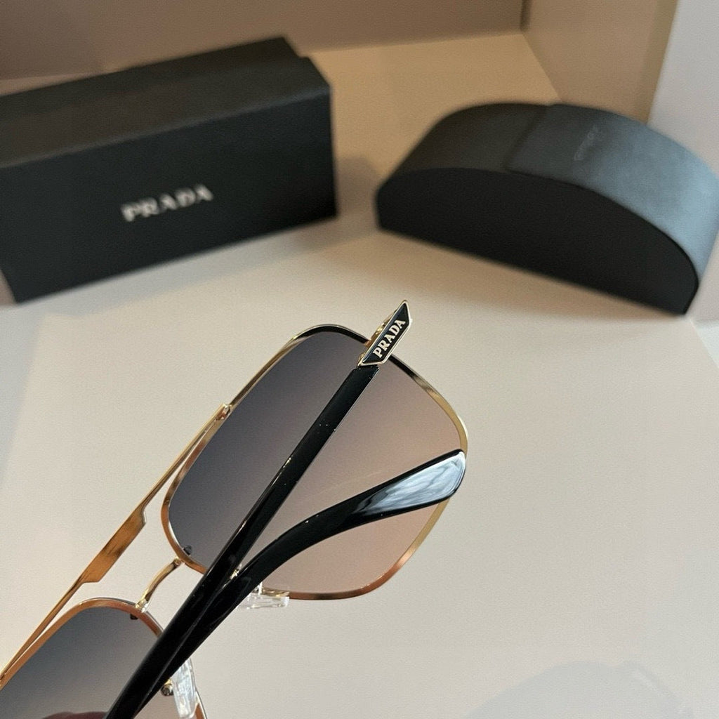 Prada Polarized Fashion Silver Lens Sunglasses for Men - detail image 5