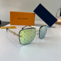 Louis Vuitton Fashion Silver Lens Sunglasses for Men & Women - 493078