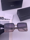 Dior D1297 Polarized Square Gold Lens Sunglasses for Men & Women - 358233