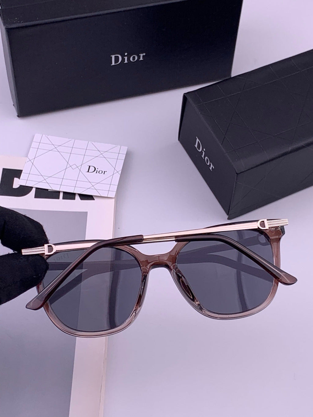 Dior D31101 Polarized Square Blue Lens Sunglasses for Men & Women - 382454 - detail image 6