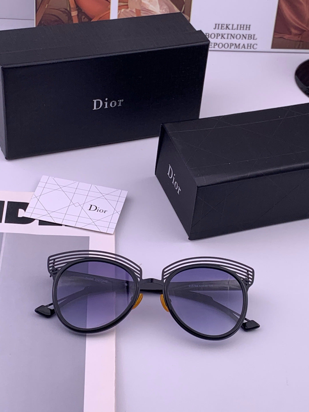 Dior CD11 Round Orange Lens Sunglasses for Women - 382447 - detail image 6