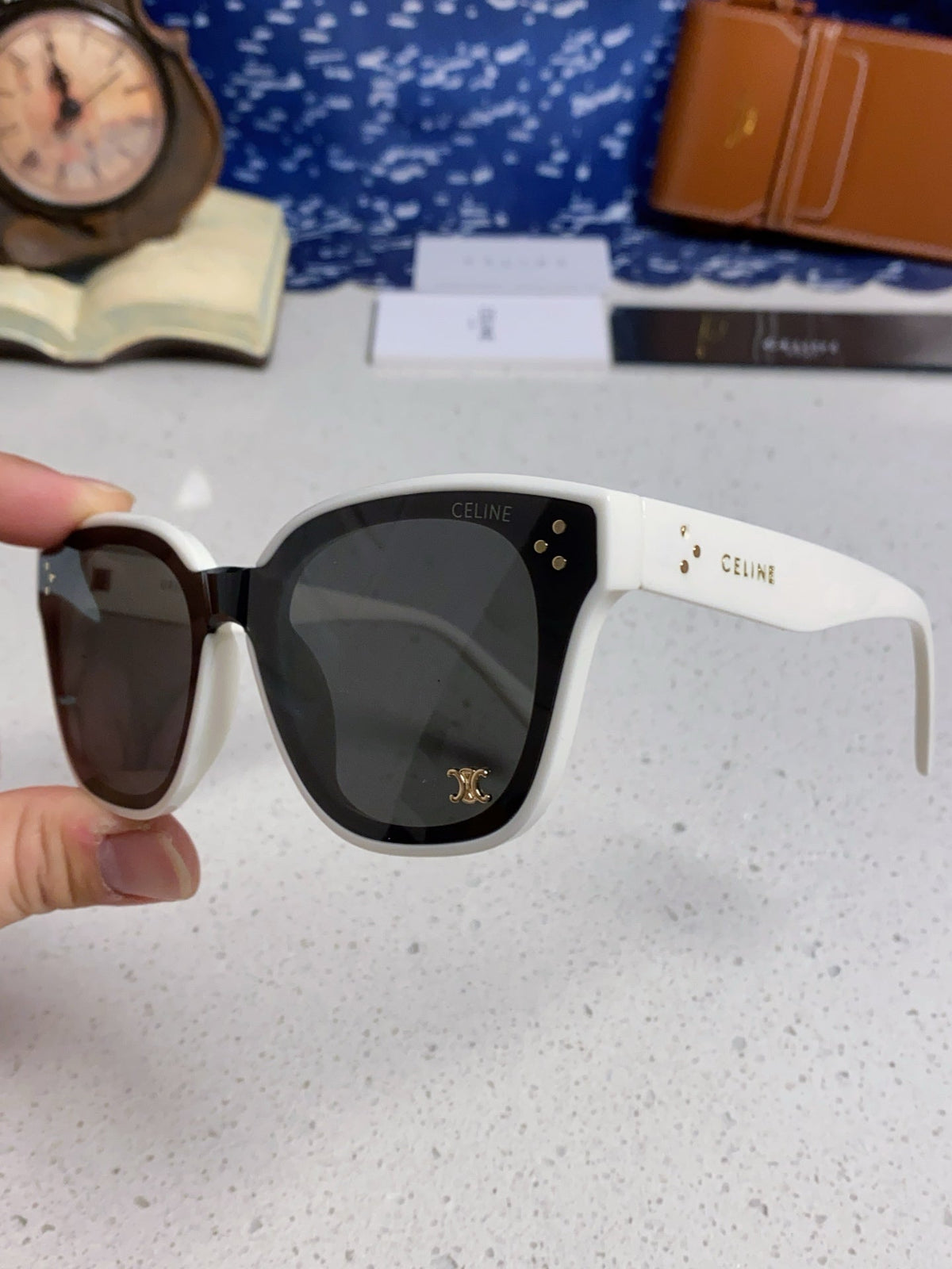 Celine Square Gray Lens Sunglasses for Men & Women - 158429 - detail image 6