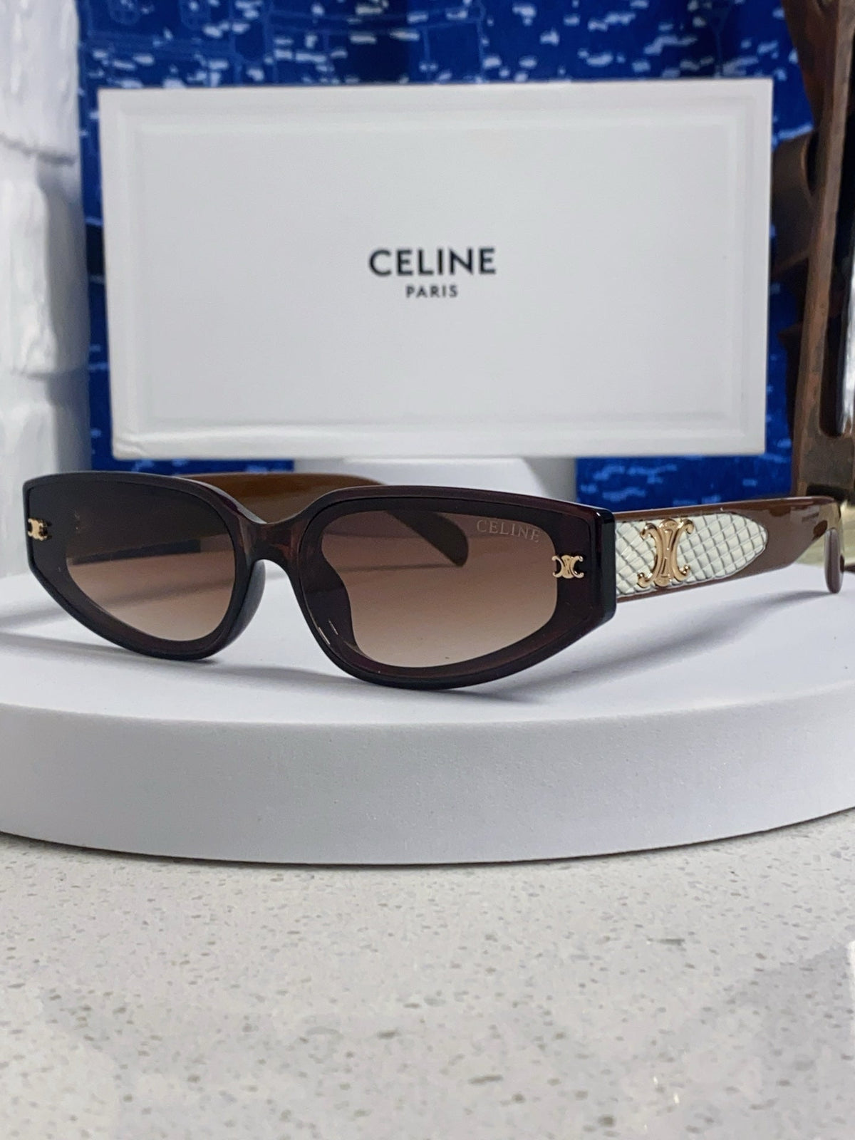 Celine Cat-Eye Red Lens Sunglasses for Men & Women - 432028