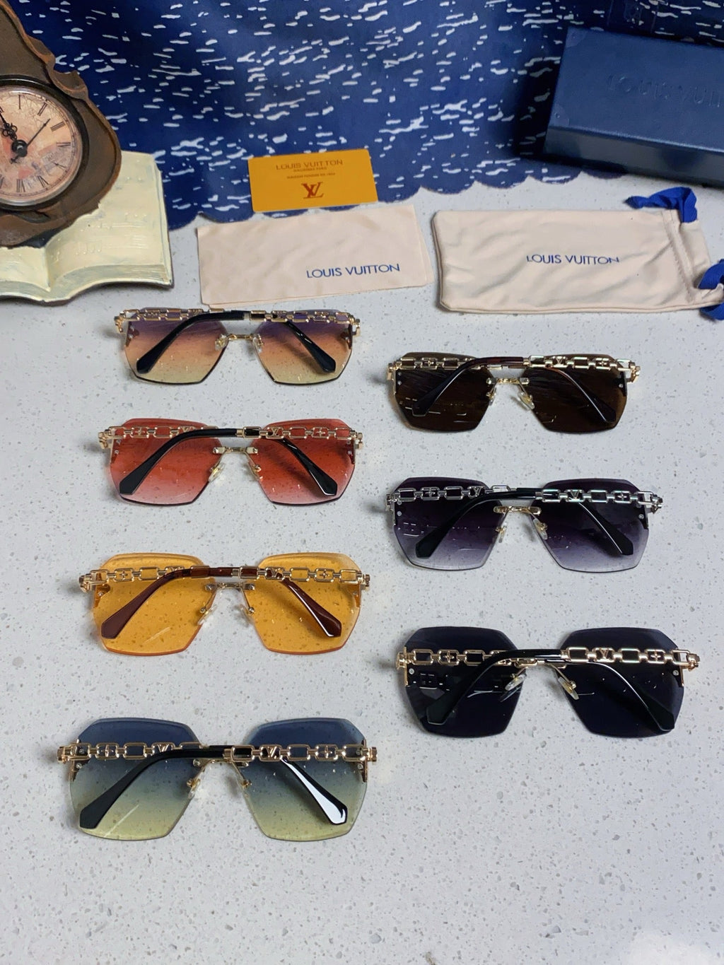 Louis Vuitton Oversized Silver Lens Sunglasses for Men & Women - 493150 - detail image 10