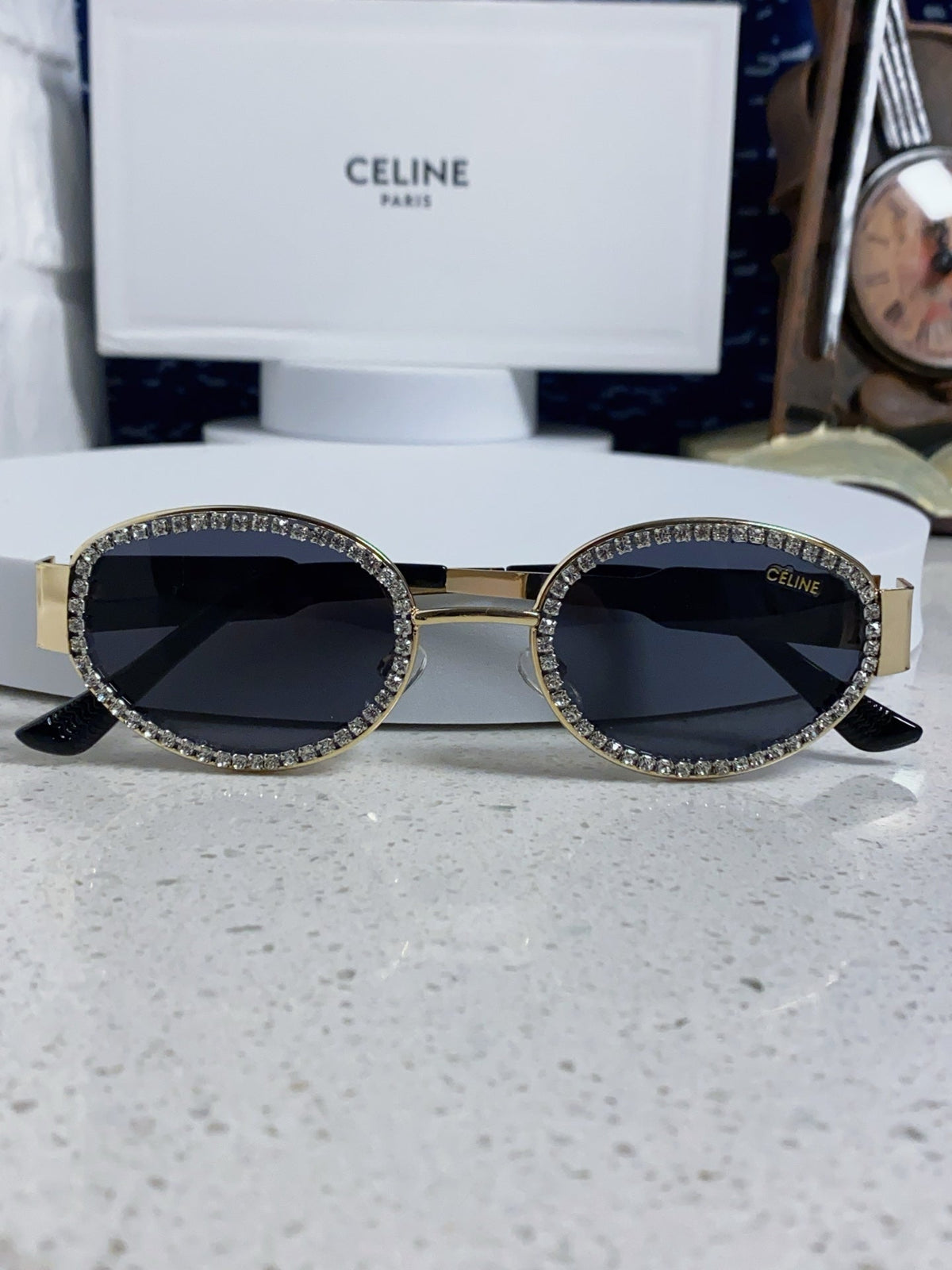 Celine Round Blue Lens Sunglasses for Men & Women - 431994 - detail image 9