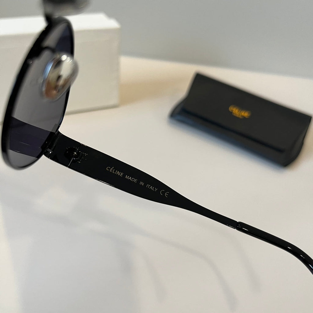 Celine Cat-Eye Black Lens Sunglasses for Men & Women - detail image 4